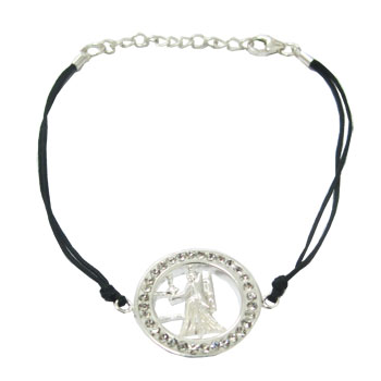Cord Bracelet with Silver Extension