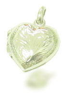 silver heart locket