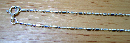 silver necklace